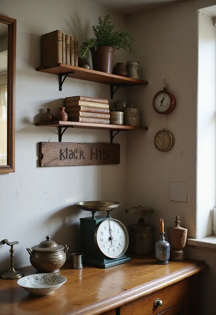 26 Farmhouse Kitchen Inspirations for a Cozy Look 11. Antique Accents