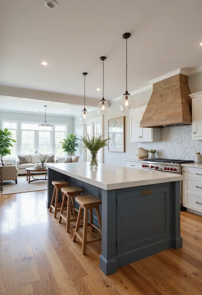 26 Farmhouse Kitchen Inspirations for a Cozy Look 12. Open Concept Design