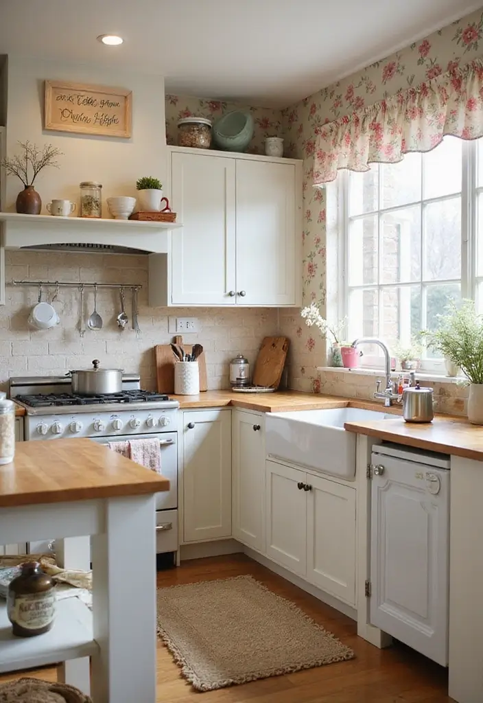 26 Farmhouse Kitchen Inspirations for a Cozy Look 13. Country Chic Elements