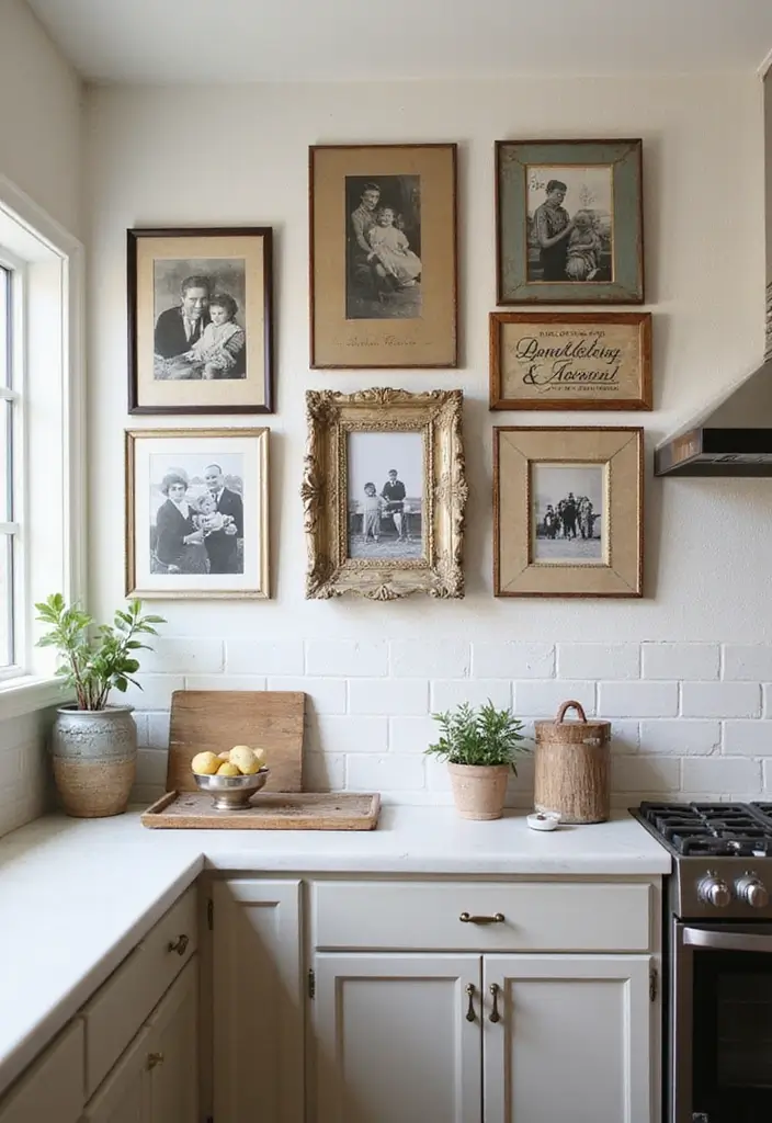 26 Farmhouse Kitchen Inspirations for a Cozy Look 15. Vintage Wall Decor