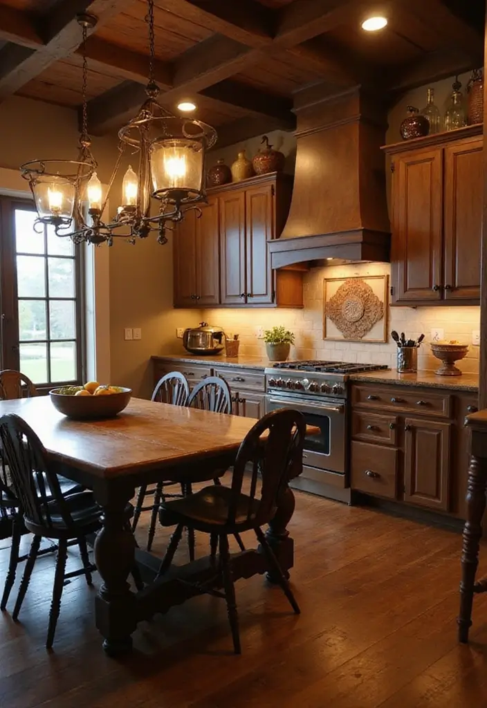 26 Farmhouse Kitchen Inspirations for a Cozy Look 8. Farmhouse Lighting Fixtures