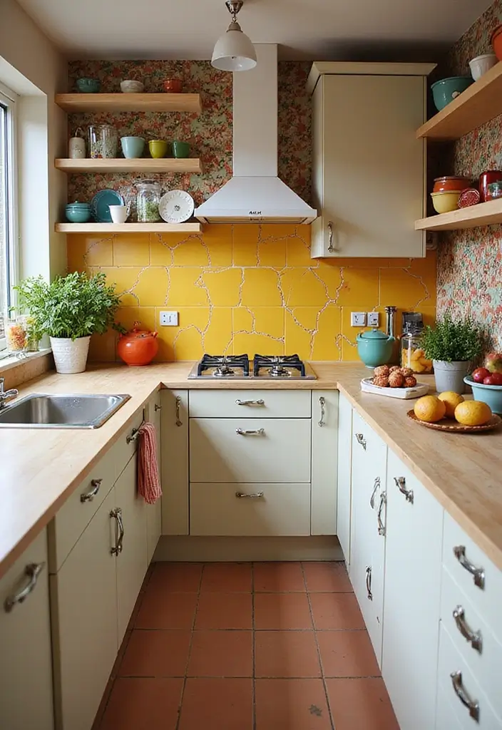 27 Splashback Kitchen Designs That Stand Out 25 27 Splashback Kitchen Designs That Stand Out 25. Retro Revival