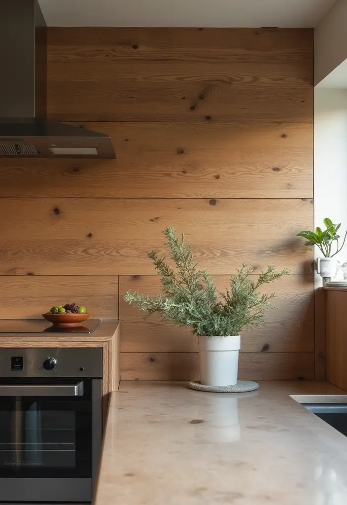 27 Splashback Kitchen Designs That Stand Out 6 27 Splashback Kitchen Designs That Stand Out 6. Sustainable Wood Panels