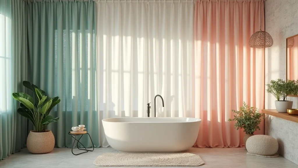 10 Bathroom Door Curtain Ideas for Soft Space Saving Privacy