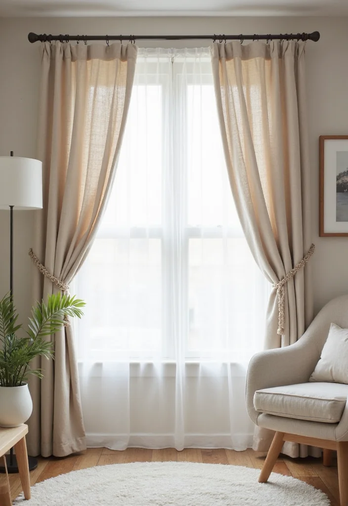 10 Nursery Curtain Ideas for Gentle Cozy Baby Friendly Spaces - 3. Linen Elegance for a Soft Touch