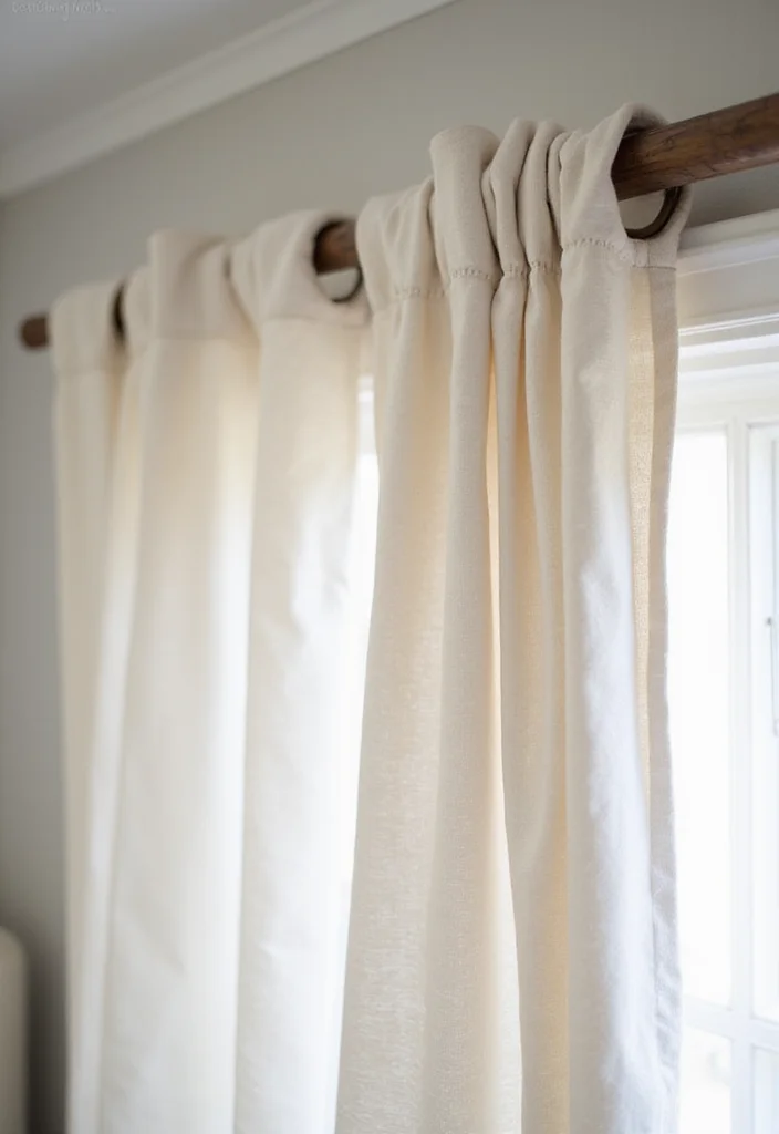 10 Nursery Curtain Ideas for Gentle Cozy Baby Friendly Spaces - 5. Reclaimed Wood Curtain Rods