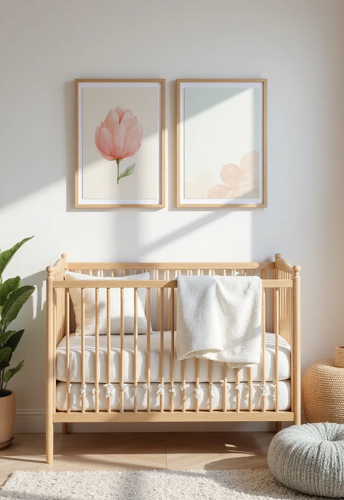 10 Nursery Curtain Ideas for Gentle Cozy Baby Friendly Spaces - 6. Eco-Friendly Canvas Panels
