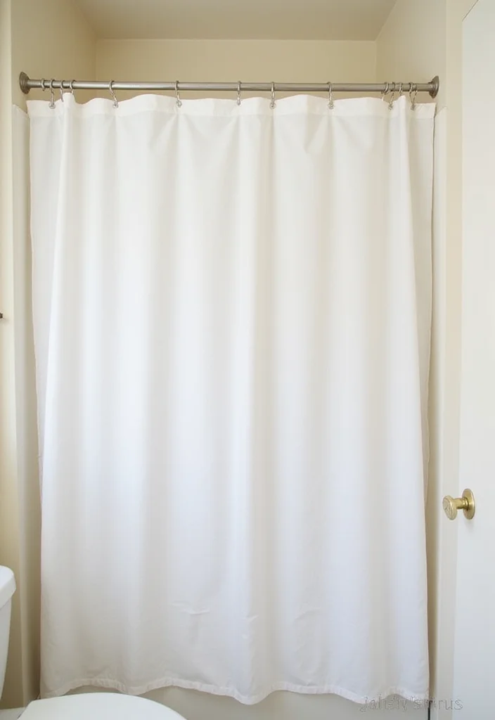 10 Shower Curtain Tie Back Ideas for Neat Functional Styling - 10. Velcro Tie Backs for Convenience