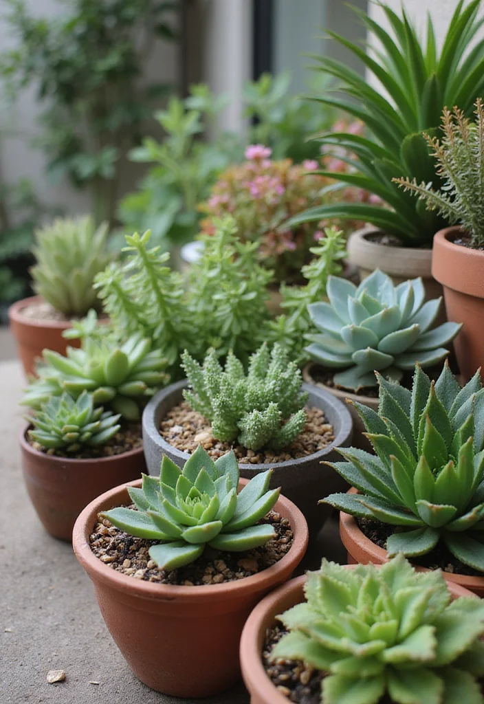 10 Small Simple Backyard Ideas for Clean Easy Low Maintenance Space 2. Succulent Gardens