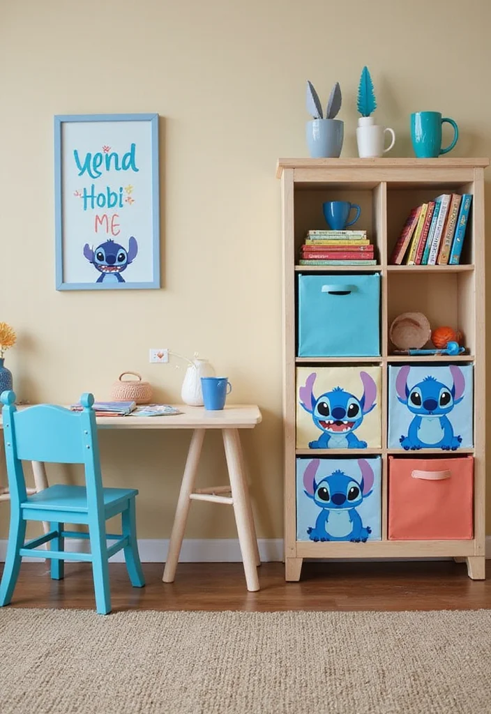 10 Stitch Bedroom Ideas for Cute Fun Character Inspired Style - 5. Fun and Functional Furniture