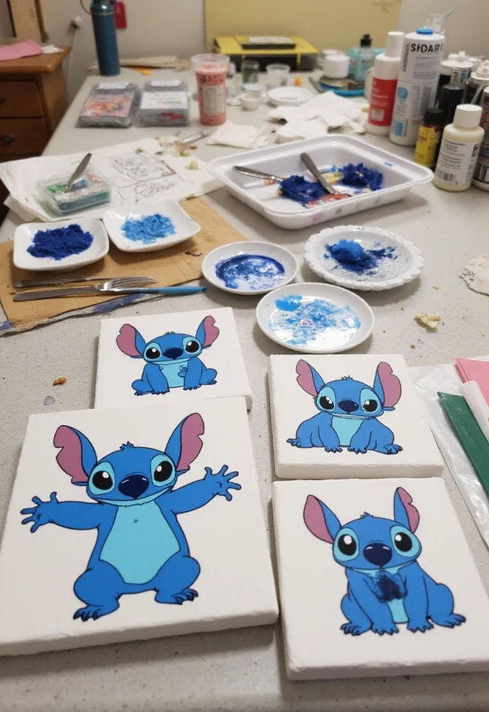 10 Stitch Bedroom Ideas for Cute Fun Character Inspired Style - 8. DIY Stitch Decor Projects