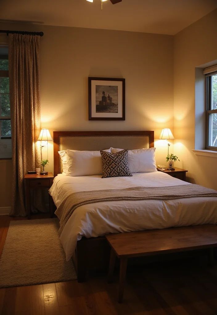 10 Tiny Guest Bedroom Ideas for Smart Cozy Space Use 8. Clever Lighting Solutions