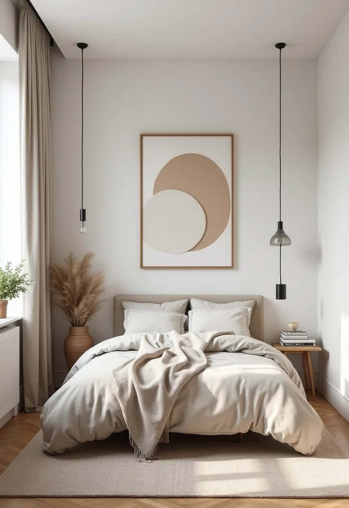 10 Tiny Guest Bedroom Ideas for Smart Cozy Space Use 9. Stylish Minimalist Decor
