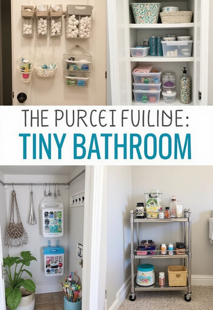 10 Tiny Half Bathroom Ideas for Smart Compact Everyday Use 10. Smart Storage Solutions