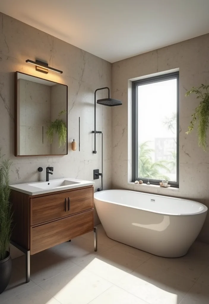 10 Tiny Half Bathroom Ideas for Smart Compact Everyday Use 3. Mirrors that Reflect Light