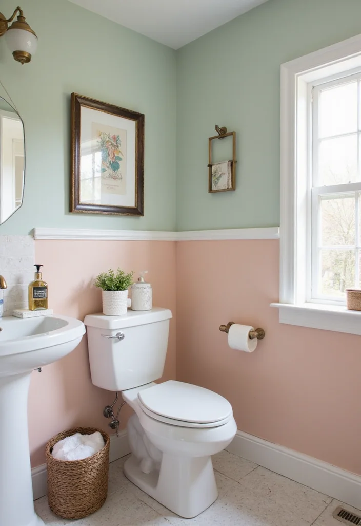 10 Tiny Half Bathroom Ideas for Smart Compact Everyday Use 4. Color Palette Choices