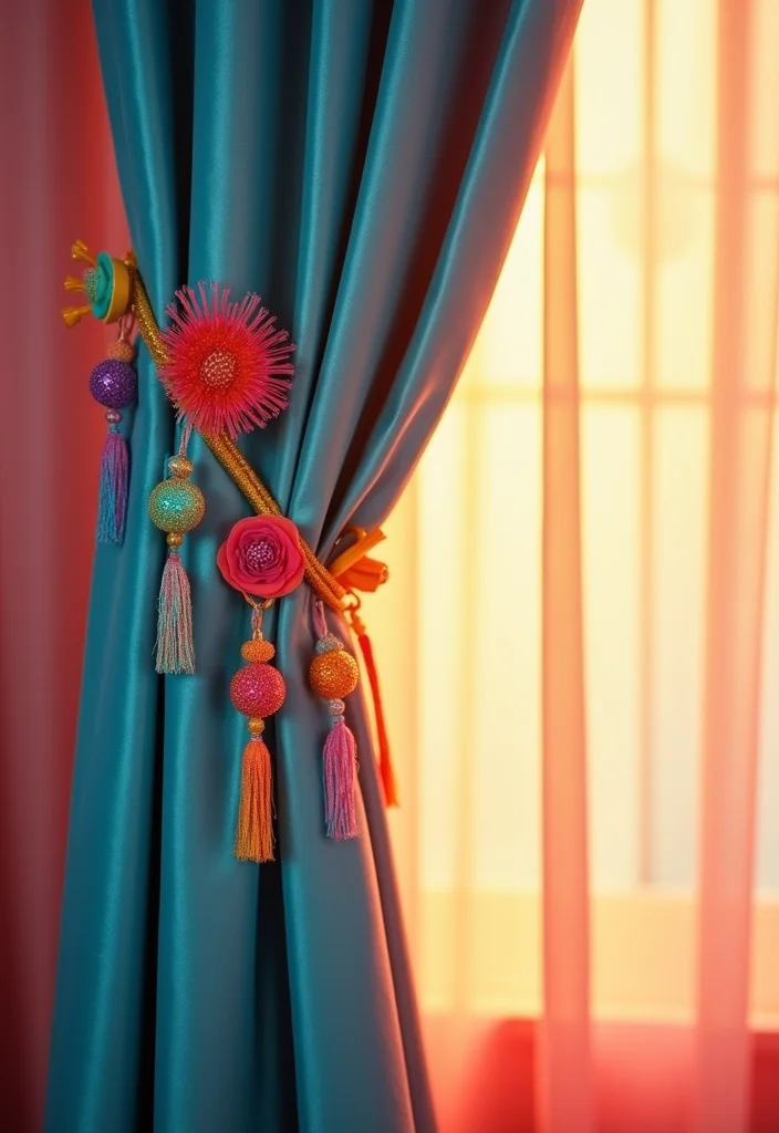 12 Affordable Curtain Ideas for Stylish Budget Friendly Updates 11. Curtain Clips with Flair