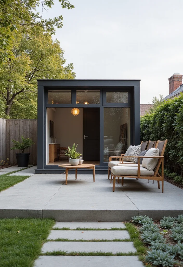 12 Backyard Dog House Ideas for Safe Cozy Pet Comfort 3. Modern Minimalist Design