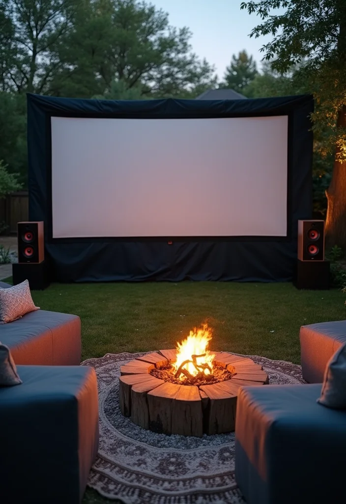 12 Backyard Movie Theater Ideas for Fun Outdoor Movie Nights - 9. Sound System Setup