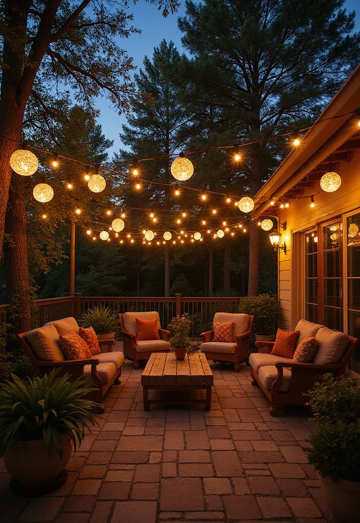 12 Backyard Patio Lights Ideas for Warm Inviting Ambience - 10. Decorative String Light Balls