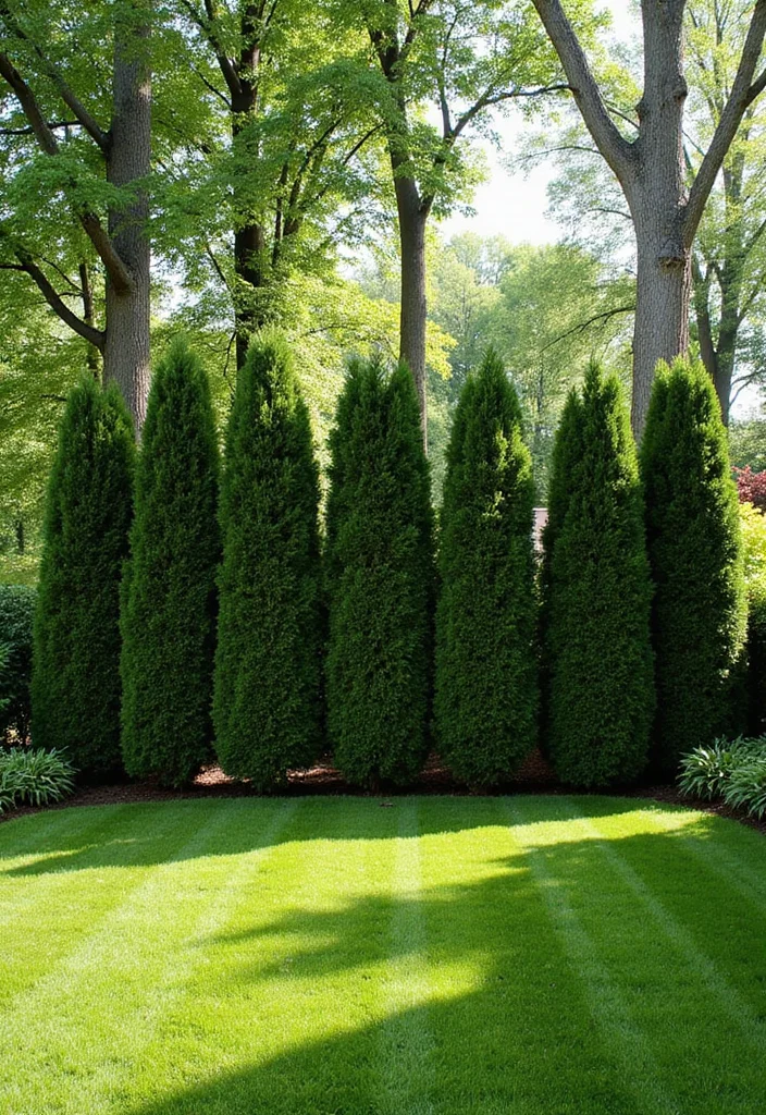 12 Backyard Privacy Screen Ideas for Comfortable Secluded Living 12. Privacy Trees