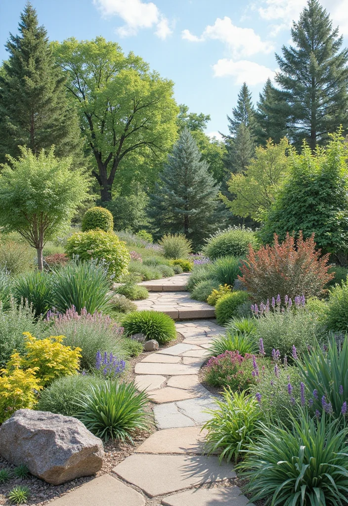 12 Backyard Terrace Ideas for Relaxed Functional Outdoor Living - 11. Native Plant Landscaping