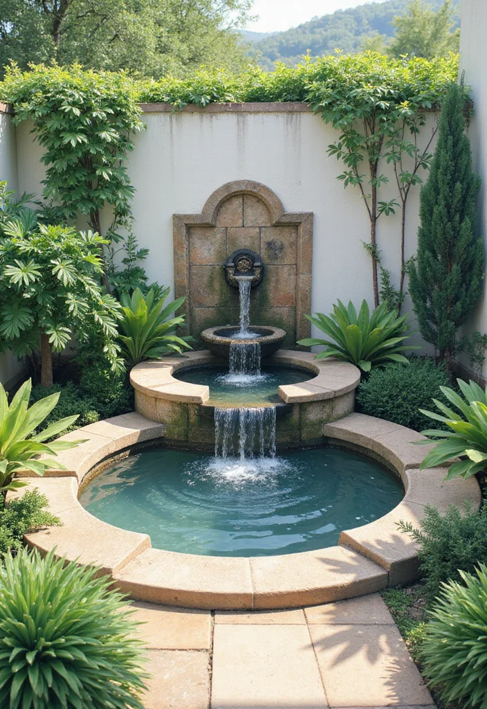 12 Backyard Terrace Ideas for Relaxed Functional Outdoor Living - 8. Incorporating Water Features