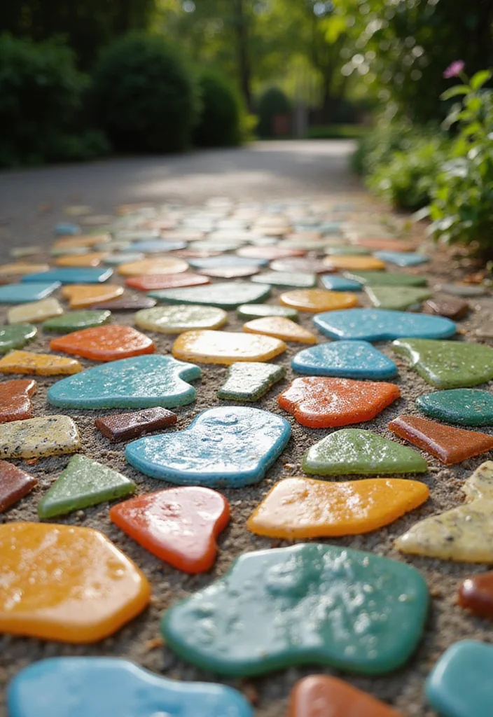 12 Backyard Tile Ideas for Clean Durable Stylish Surfaces 1 12 Backyard Tile Ideas for Clean Durable Stylish Surfaces 1. Recycled Glass Tiles