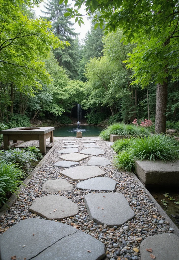 12 Backyard Tiles Ideas for Low Maintenance Modern Outdoor Style 11. Pebble Tiles