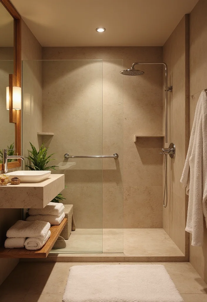 12 Bathroom Shower and Tub Ideas for Practical Comfortable Layouts 9. Spa inspired Features Relaxation at Home