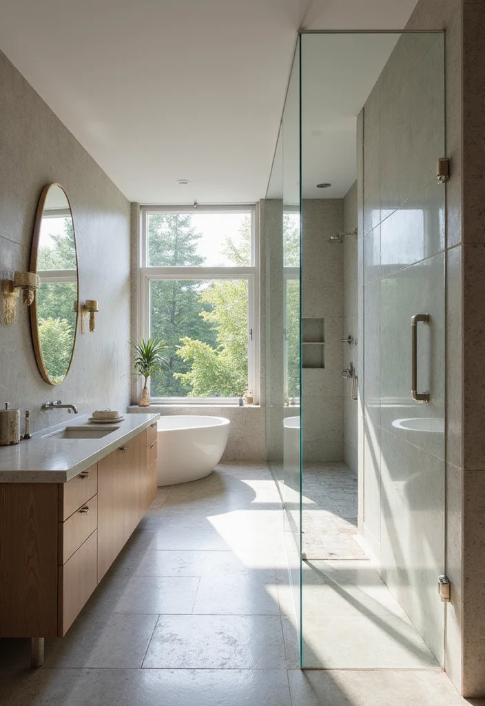 12 Bathroom Wet Room Ideas for Sleek Open Spa Inspired Design - 4. Open Concept Living