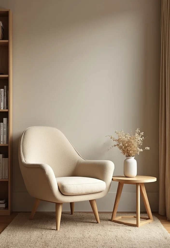 12 Beige Living Room Ideas for Soft Calm Neutral Comfort 6. Cozy Reading Nook