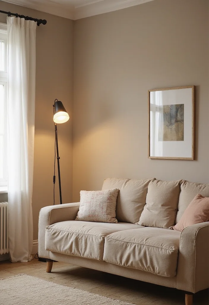 12 Beige Living Room Ideas for Soft Calm Neutral Comfort 8. Statement Lighting Fixtures