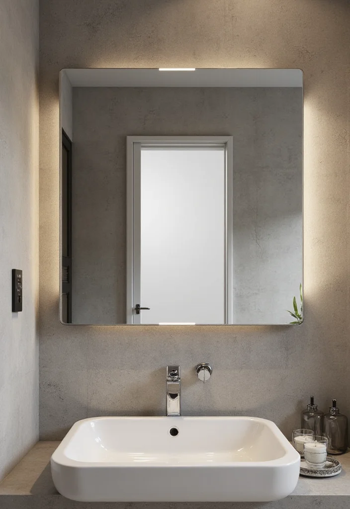 12 Contemporary Bathroom Decor Ideas for Sleek Calm Modern Living - 10. Integrated Technology