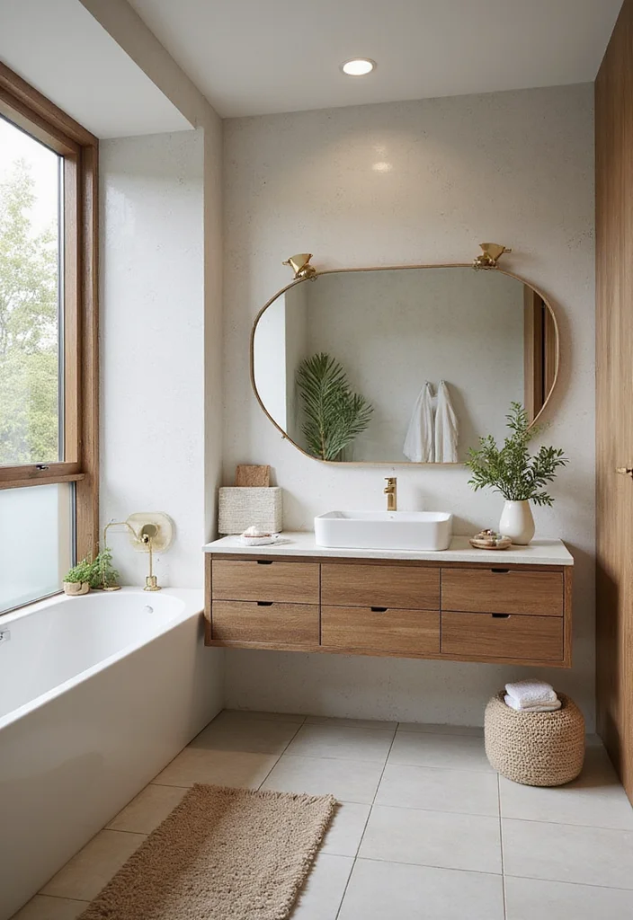 12 Contemporary Bathroom Decor Ideas for Sleek Calm Modern Living - 12. Trending Sustainable Decor