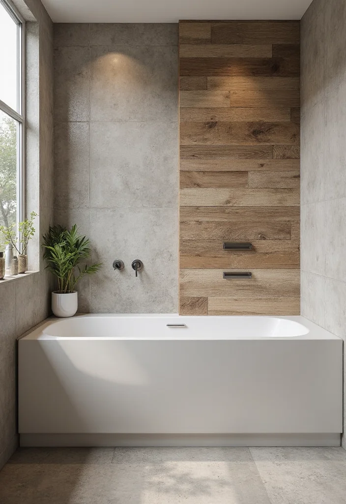 12 Contemporary Bathroom Decor Ideas for Sleek Calm Modern Living - 7. Textured Wall Treatments