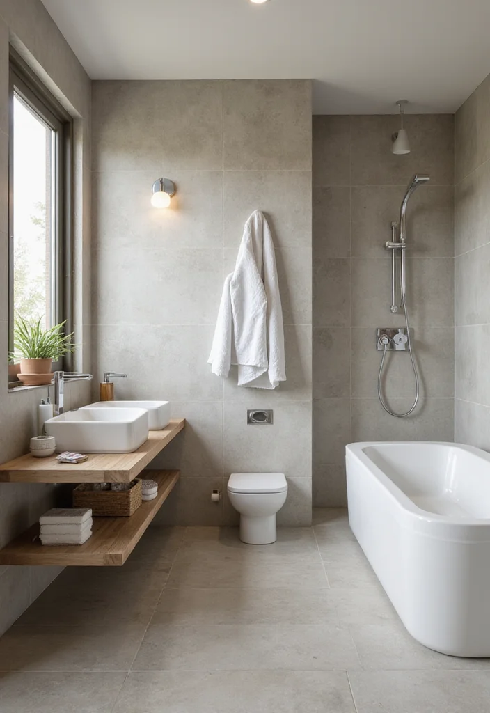 12 Contemporary Bathroom Decor Ideas for Sleek Calm Modern Living - 8. Floating Vanities