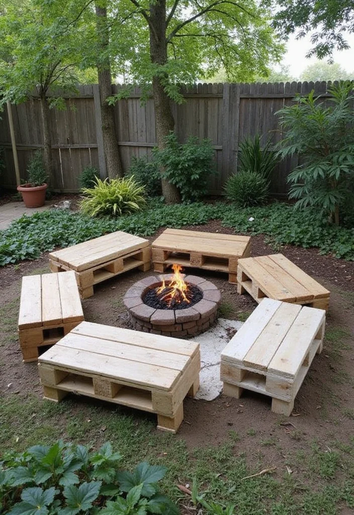 12 DIY Backyard Patio Ideas for Affordable Creative Upgrades 1. Upcycled Pallet Seating