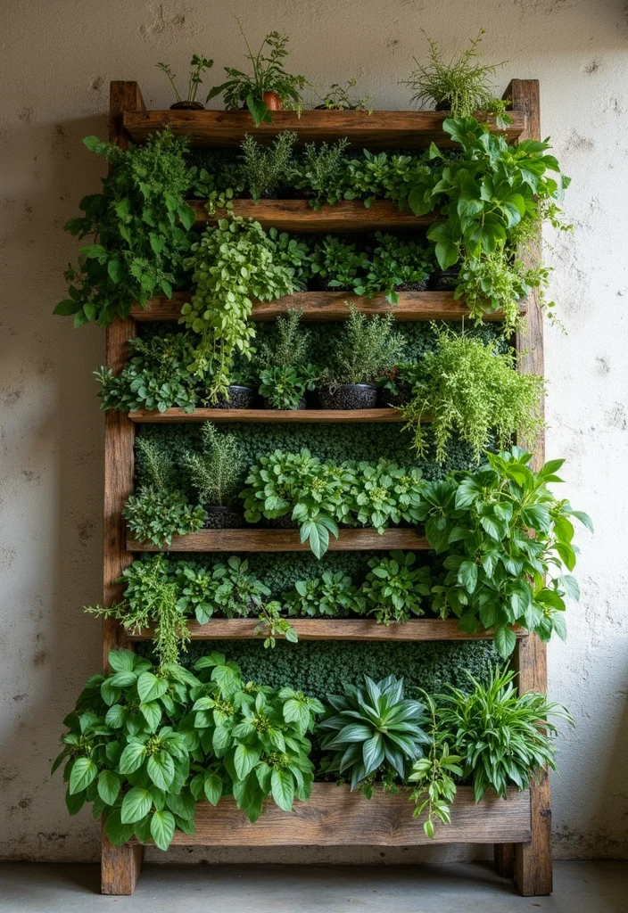 12 DIY Backyard Patio Ideas for Affordable Creative Upgrades 2. DIY Vertical Garden Wall