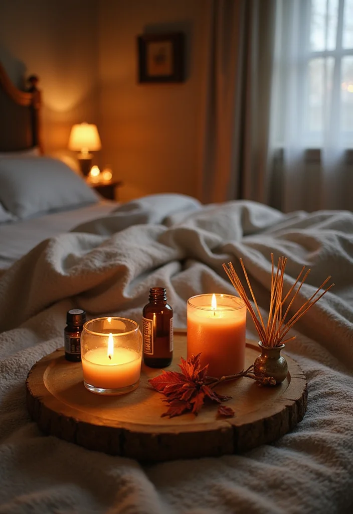 12 Fall Bedroom Ideas for Warm Cozy Seasonal Comfort 12. Seasonal Scents