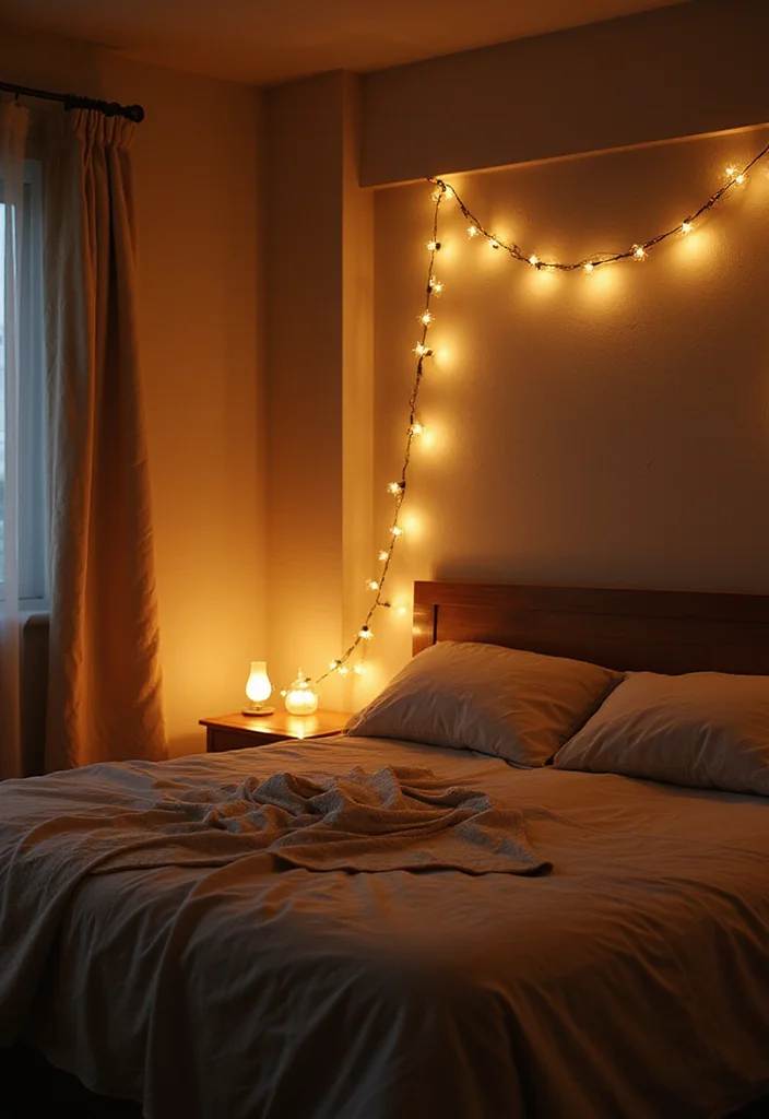 12 Fall Bedroom Ideas for Warm Cozy Seasonal Comfort 7. Soft Lighting for Warmth