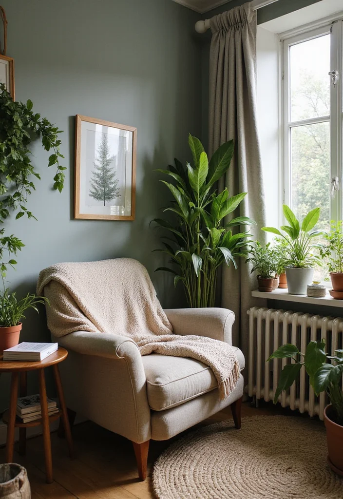 12 Forest Bedroom Ideas for Calm Natural Earthy Retreats - 11. Cozy Reading Nook