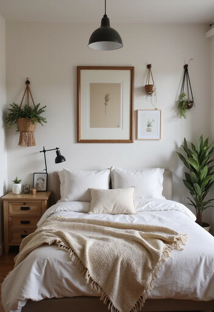12 Forest Bedroom Ideas for Calm Natural Earthy Retreats - 12. Personal Touches with Eco-Conscious Decor