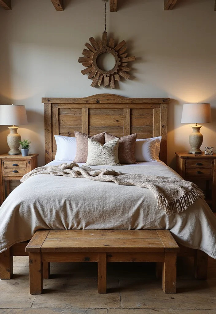 12 Forest Bedroom Ideas for Calm Natural Earthy Retreats - 2. Rustic Wood Elements