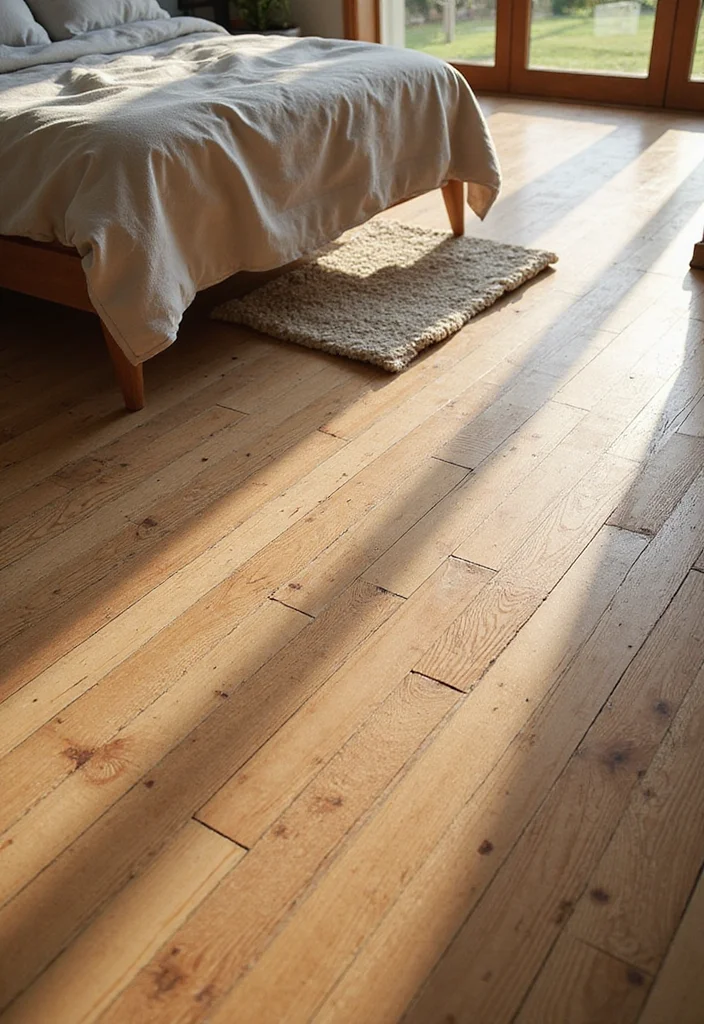 12 Forest Bedroom Ideas for Calm Natural Earthy Retreats - 6. Natural Wood Flooring