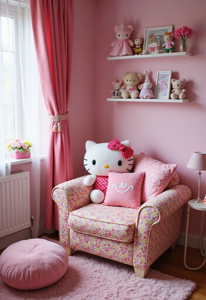 12 Hello Kitty Bedroom Ideas for Cute Playful Themed Charm 100 12 Hello Kitty Bedroom Ideas for Cute Playful Themed Charm 10. Cute Corner Nooks