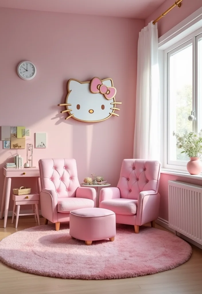 12 Hello Kitty Bedroom Ideas for Cute Playful Themed Charm 34 12 Hello Kitty Bedroom Ideas for Cute Playful Themed Charm 4. Fun Furniture Finds