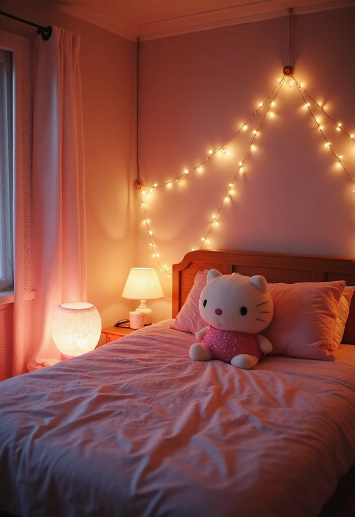 12 Hello Kitty Bedroom Ideas for Cute Playful Themed Charm 56 12 Hello Kitty Bedroom Ideas for Cute Playful Themed Charm 6. Soft Lighting Solutions