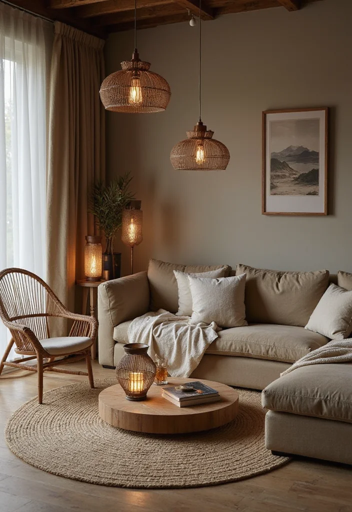 12 Living Room Ceiling Lights Ideas for Bright Modern Illumination - 12. Sustainable Modern Lanterns