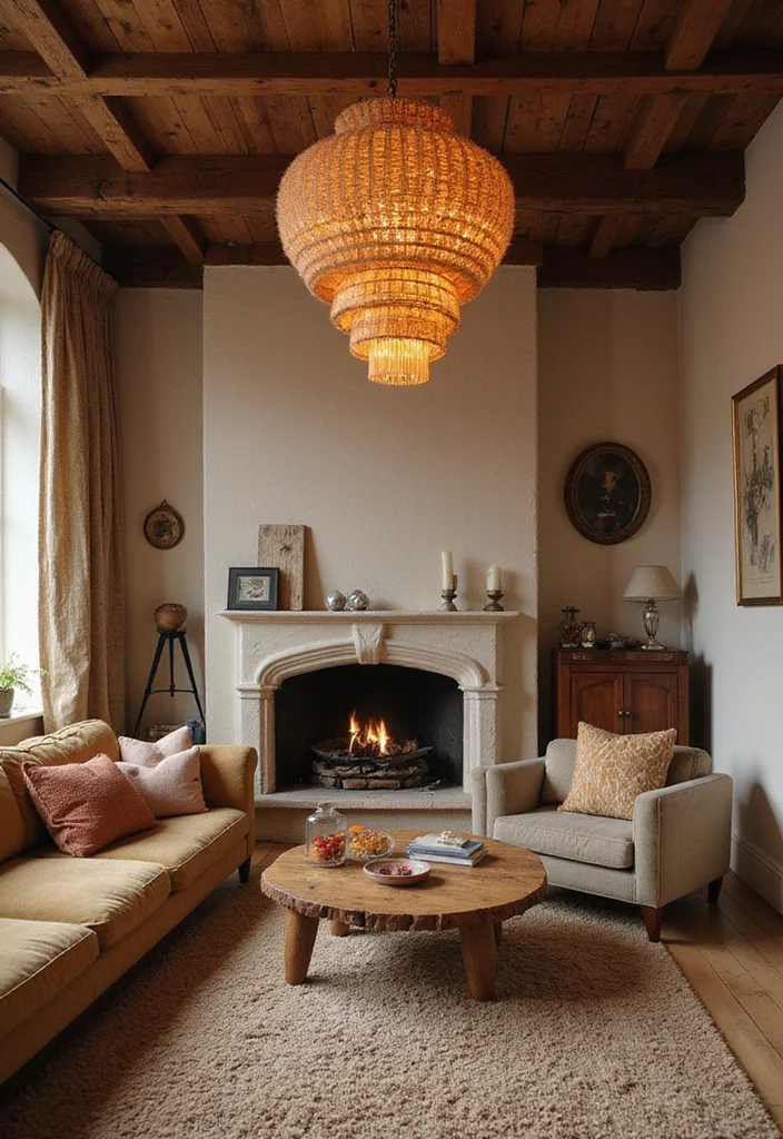 12 Living Room Ceiling Lights Ideas for Bright Modern Illumination - 9. Artisanal Handmade Fixtures